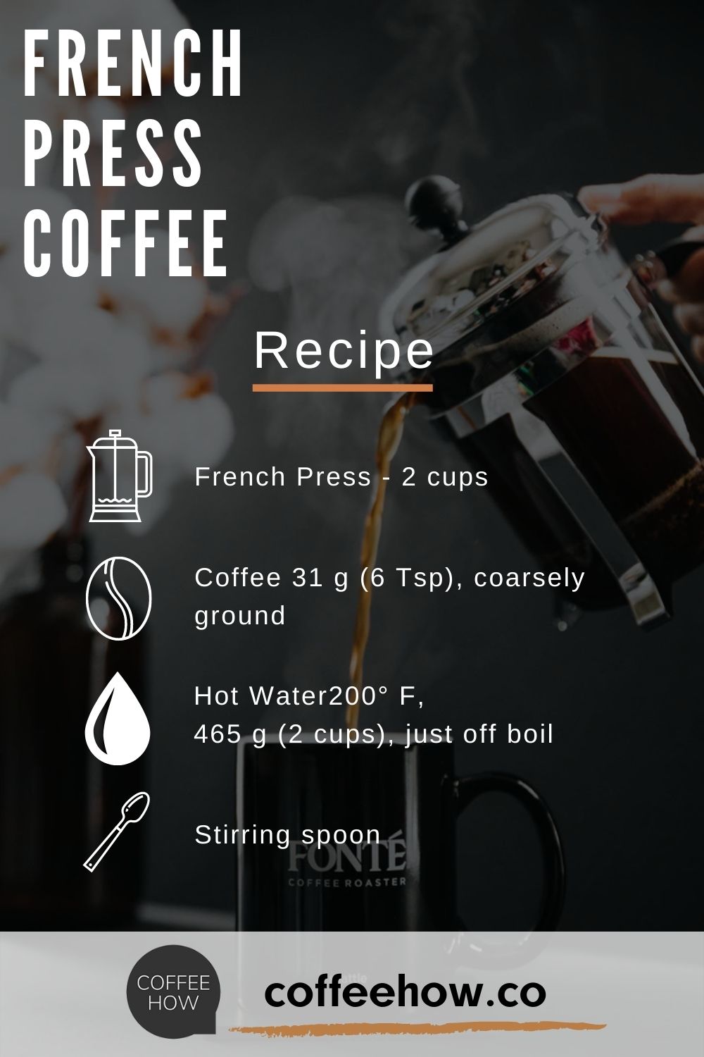 How To French Press Step By Step Brew Guide   FRENCH PRESS COFFEE RECIPE 